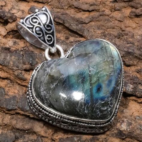 Pendentif Bijoux En Pierre Pr Cieuse Labradorite En Argent Sterling