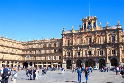 Plaza Mayor, Salamanca, Spain Editorial Stock Photo - Image of baroque ...