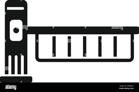 Steel Automatic Gates Icon Simple Vector House Gate Auto Parking