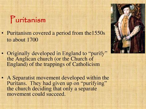 Puritan History And Literature Ppt Download