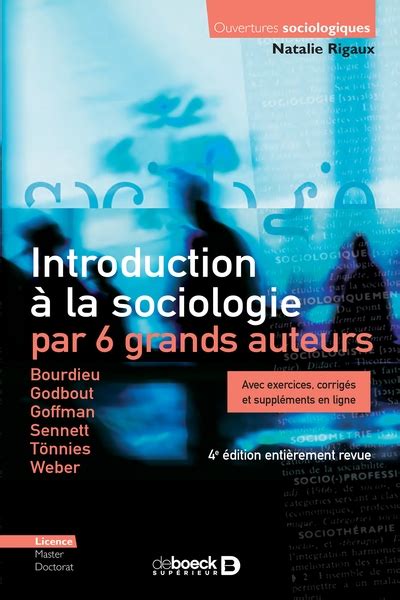 Introduction à la sociologie par 6 grands auteurs Bourdieu Godbout