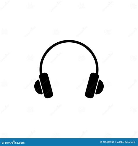 Headphone Icon Headset Icon Symbols Stock Vector Illustration Of