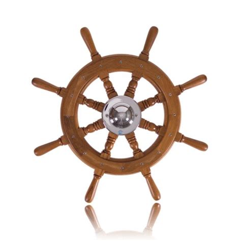 Stazo Solid Teak Steering Wheel Type 10 Solent Chandlery