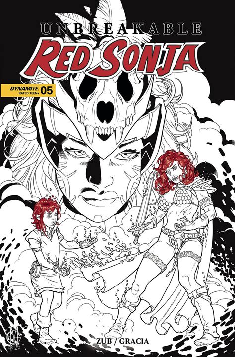 Unbreakable Red Sonja 5 Cover Q Incentive Giuseppe Matteoni Black