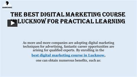 Ppt The Best Digital Marketing Course In Lucknow For Practical