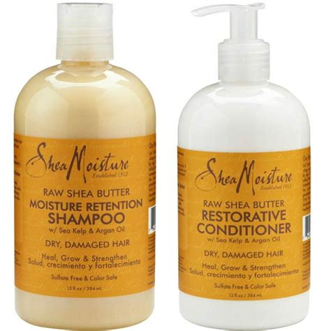 Shea Moisture Raw Shea Butter Restorative Shampoo And Conditioner Bundle