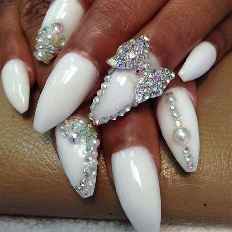 Wedding Stiletto Nails Wedding Stiletto Nails Nails Nail Art