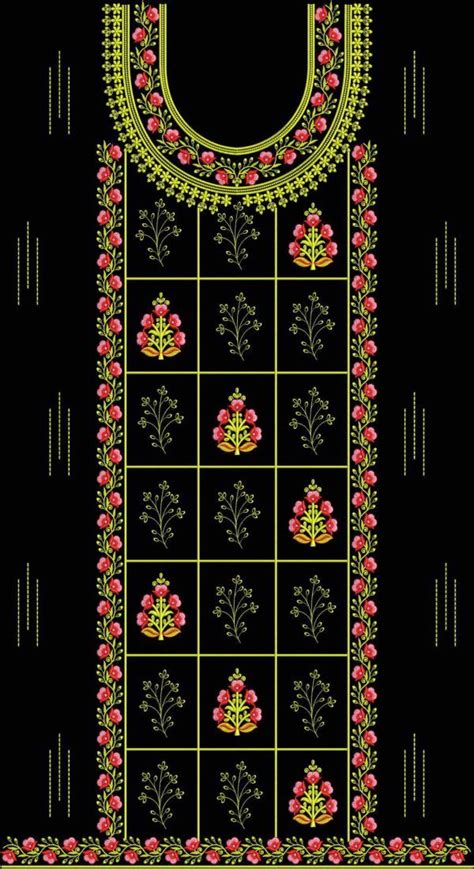 Single Head Top Duppata Embroidery Design Tedeex Embroidery