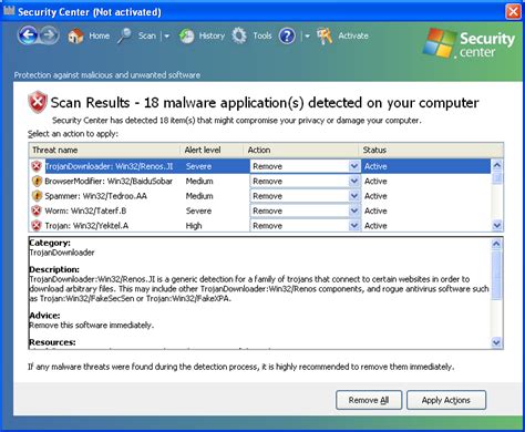 security center dedicated  virusescom