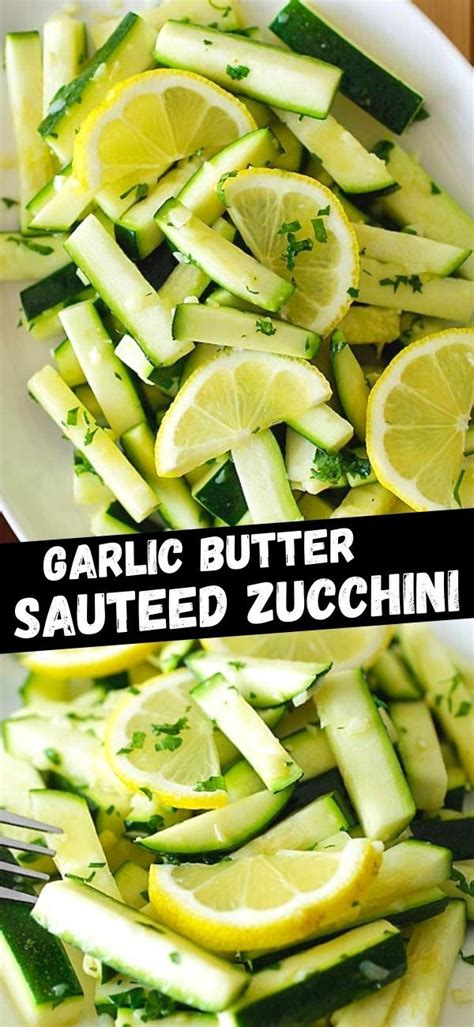 Garlic Butter Sauteed Zucchini