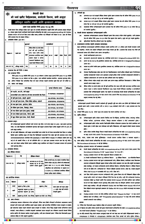 Nepal Army Announces Vacancies For Officer Cadet