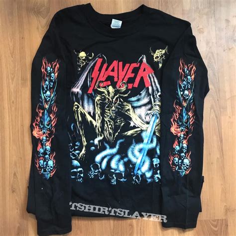 Slayer Airbrush Demon Longsleeve Tshirtslayer Tshirt And Battlejacket