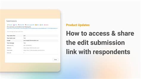 Edit Submission Link 123formbuilder Youtube