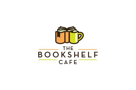 The Bookshelf Cafe Logo Design – Logo Cowboy