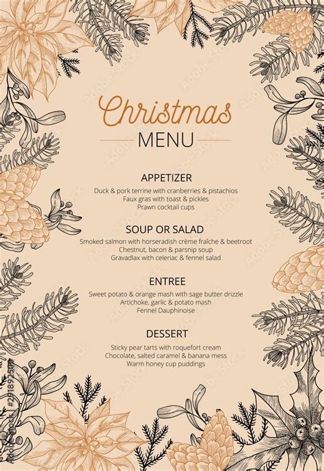 Vecteur Stock Food Restaurant Cuisine Menu Template Vector Illustration