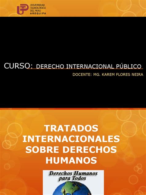 Tratados Internacionales Sobre Derechos Humanos Derecho Constitucional Naciones Unidas