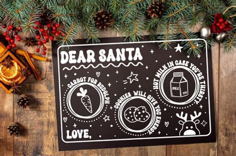 Dear Santa Christmas Tray Svg Graphic By Afarts Creative Fabrica