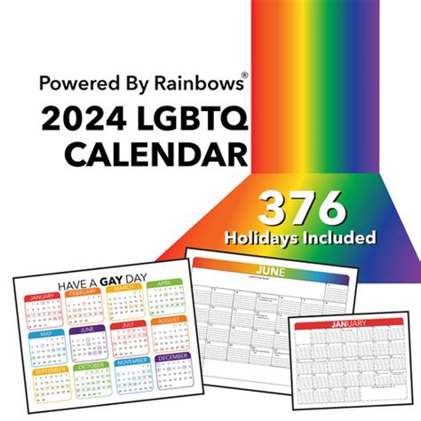 2024 LGBTQ Calendar | Powered By Rainbows