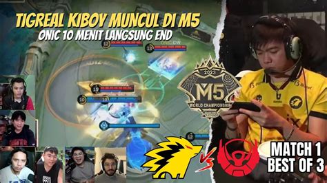 Tigreal Kiboy Muncul Di M Reaction Streamer Onic Vs Btr M Match