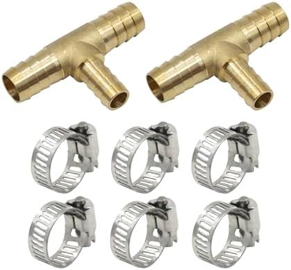 Amazon Goldpea Brass Hose Barb Fitting Tee Barbed X Barbed X