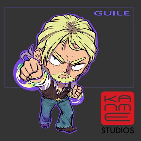 Sf Guile Costume In Double Sided Epoxy Keychain Kanme Esports