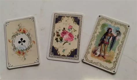 ANCIEN CARTES JEU Louis XV B J GRIMAUD cachet de 1890 parfait état