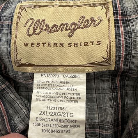 Wrangler Western Pearl Snap Cowboy Yellowstone Shirt Men S Xl Gray