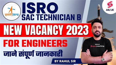 Isro Sac Technician B Recruitment Isro Recruitment Know