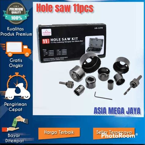 Dalam Stok Dikirim Dari Jakarta Holesaw Kit Set Holesaw Mata Bor