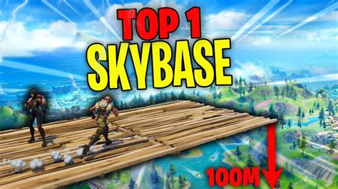 ON TENTE LE TOP 1 EN SKYBASE MATELAS SUR FORTNITE YouTube