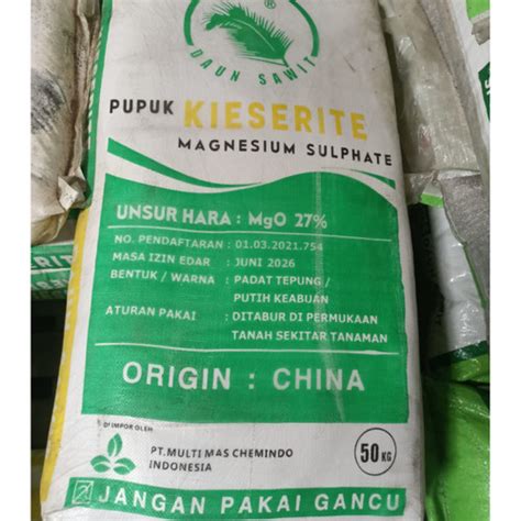 Jual Pupuk Daun Sawit Kieserite 50kg Kota Medan AGEN PESTISIDA