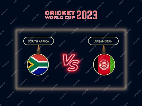 Premium Vector Afghanistan Vs South Africa Cricket World Cup Schedule