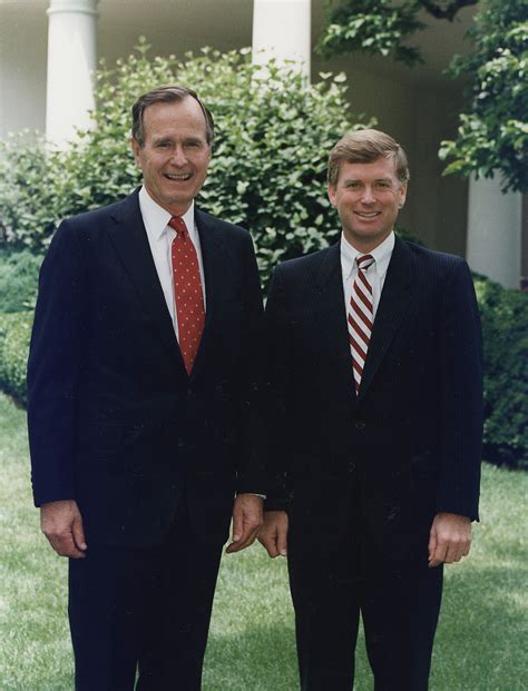 File President Bush And Vice President Quayle Pose Together For Their