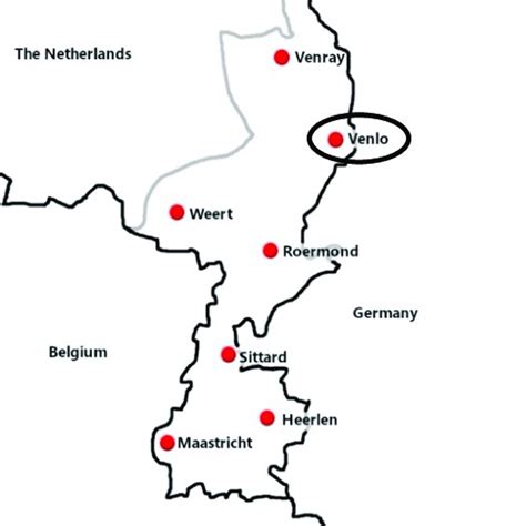 Map Of The Netherlands With The Province Of Limburg Marked Download