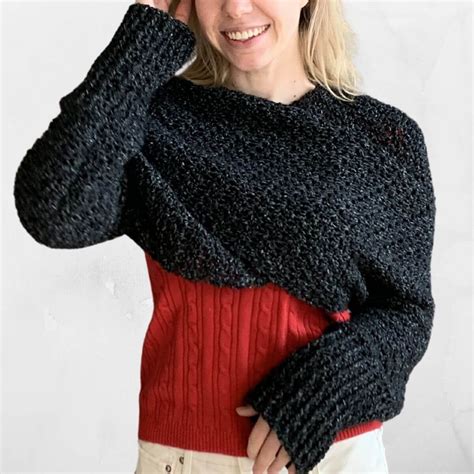 Free Crochet Patterns By Wilma Westenberg How To Fold Sleeves Add Sleeves Sweater Scarf