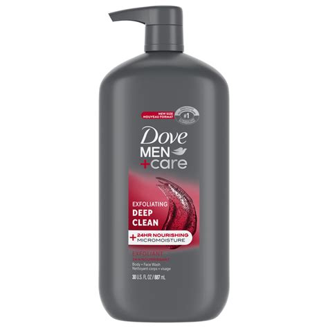 Save On Dove Men Care Deep Clean Exfoliating Body Face Wash Pump