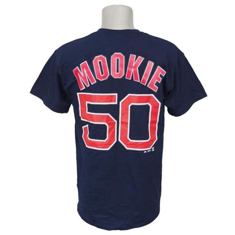 リニューアル記念メガセール Mlb レッドソックス ムーキー・ベッツ プレイヤー Tシャツ マジェスティックmajestic ネイビー