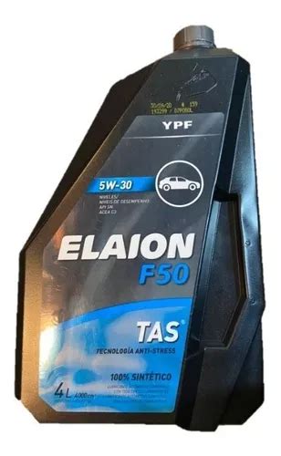 Aceite Ypf Elaion F W Api Sn Sintetico X Litros Mercadolibre