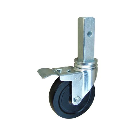 Durable Inch Rubber Scaffold Caster With Square Stem Inch Rubber