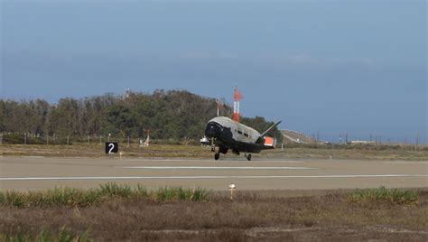 X B Military Space Plane Lands After Record Shattering Secret Mission