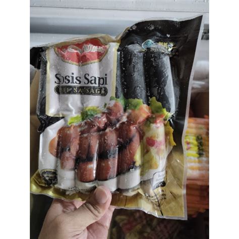 Jual Yona Sosis Sapi Bakar Mini Beef Sausage Gram Shopee Indonesia