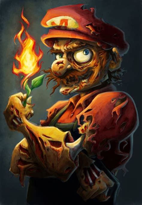 Super Mario Zombie Illustration Art The Design Inspiration Zombie