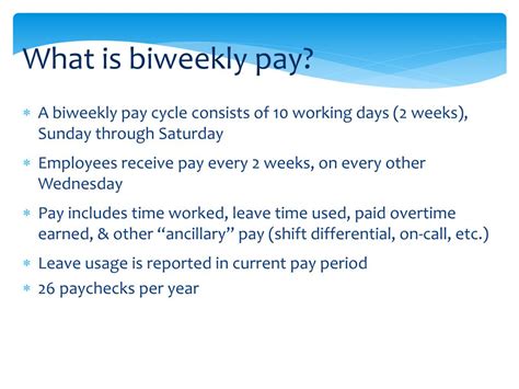 Ppt Bi Weekly Pay Conversion Powerpoint Presentation Free Download