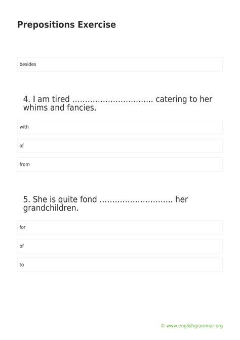 Solution Prepositions Exercise Studypool