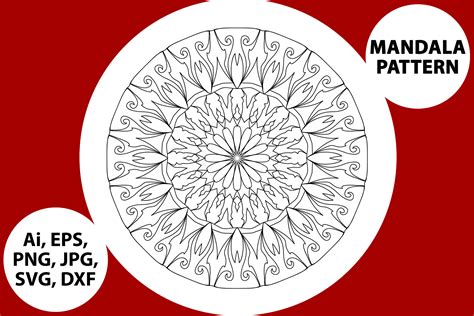 Mandala Traditional Indian Art Pattern Graphic By Redsugardesign