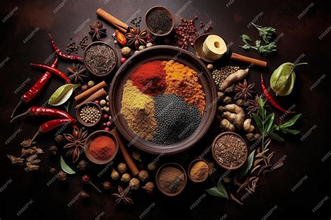 Premium AI Image | spices background