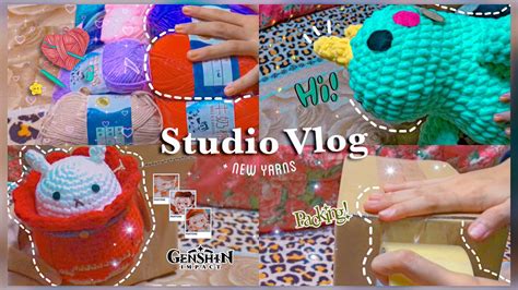 Studio Vlog Restock Yarns Pack Custom Orders Giveaway Winners