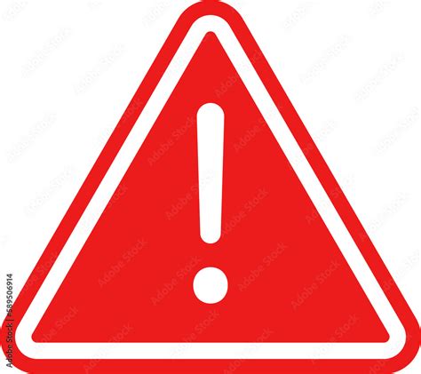 Warning Triangle Icon Red Caution Warn In Png Warning Sign With