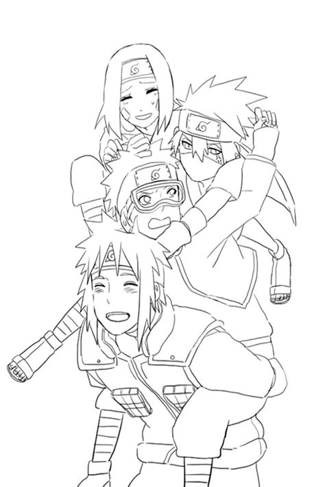 Naruto Para Colorir Naruto Drawings Team Minato Naruto Drawings Easy