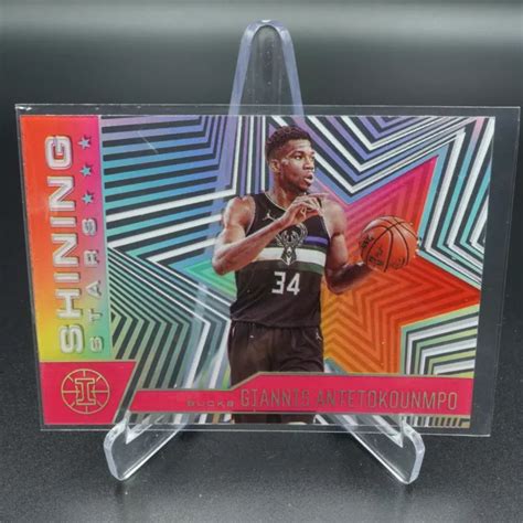 Panini Illusions Giannis Antetokounmpo Shining Stars Pink Card